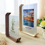 Picture Frame Double-Sided Wood & Acrylic Tabletop