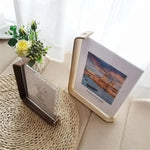 Picture Frame Double-Sided Wood & Acrylic Tabletop