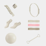 Pilates Accessories Kit 13-Piece Resistance Bands & Tote
