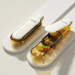 Pill Box Compact Plastic Secure Lid For Travel