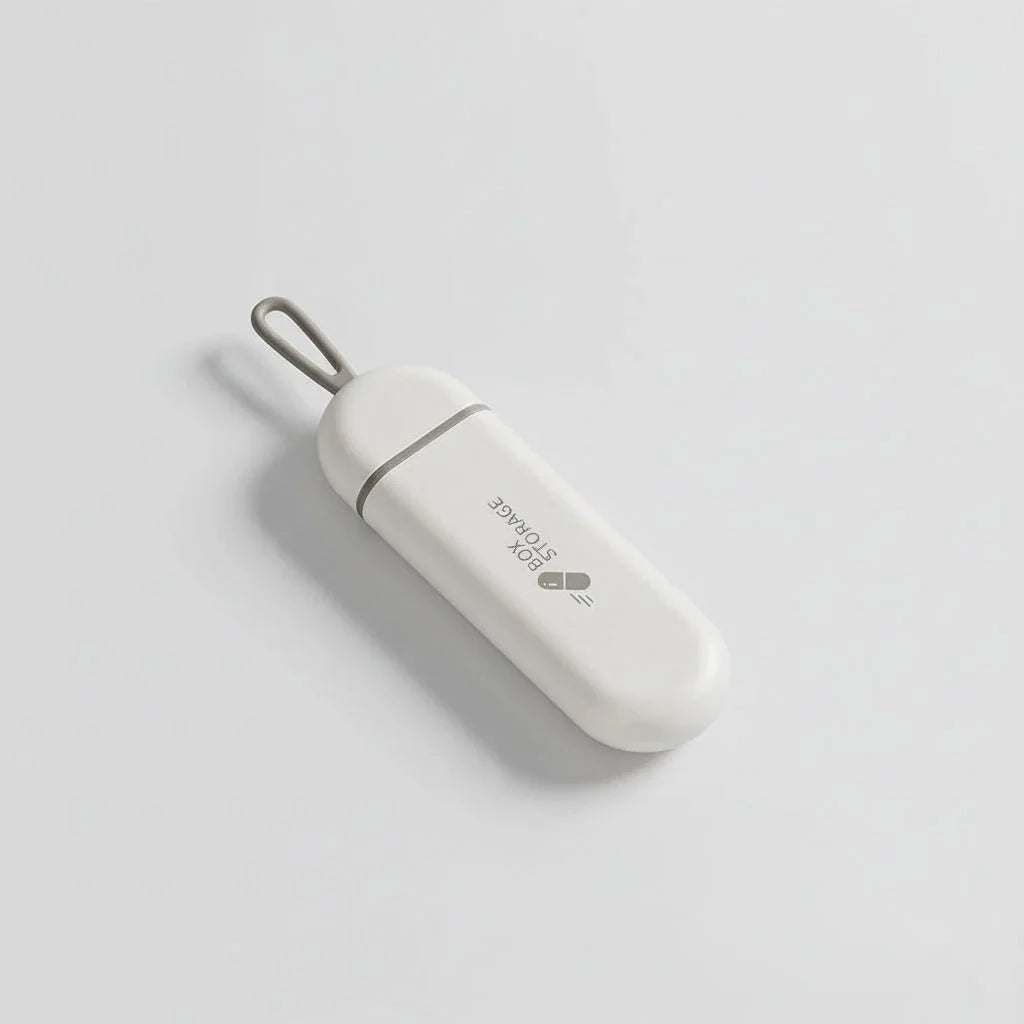 Pill Box Compact Plastic Secure Lid For Travel