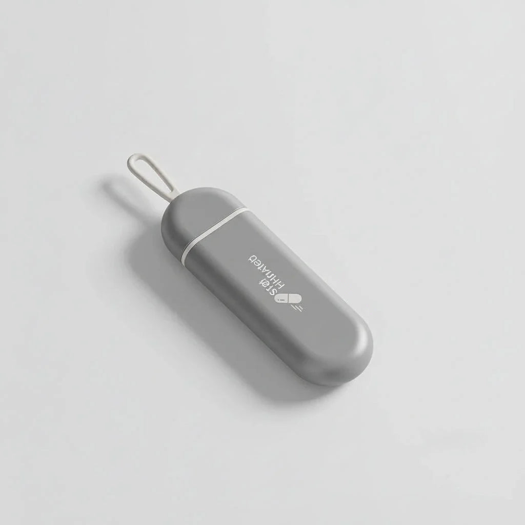 Pill Box Compact Plastic Secure Lid For Travel