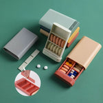 Pill Organizer Compact Adjustable Compartments