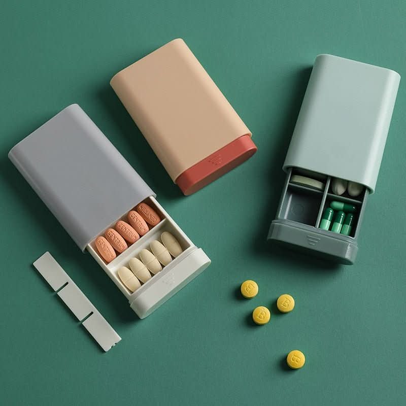 Pill Organizer Compact Adjustable Compartments