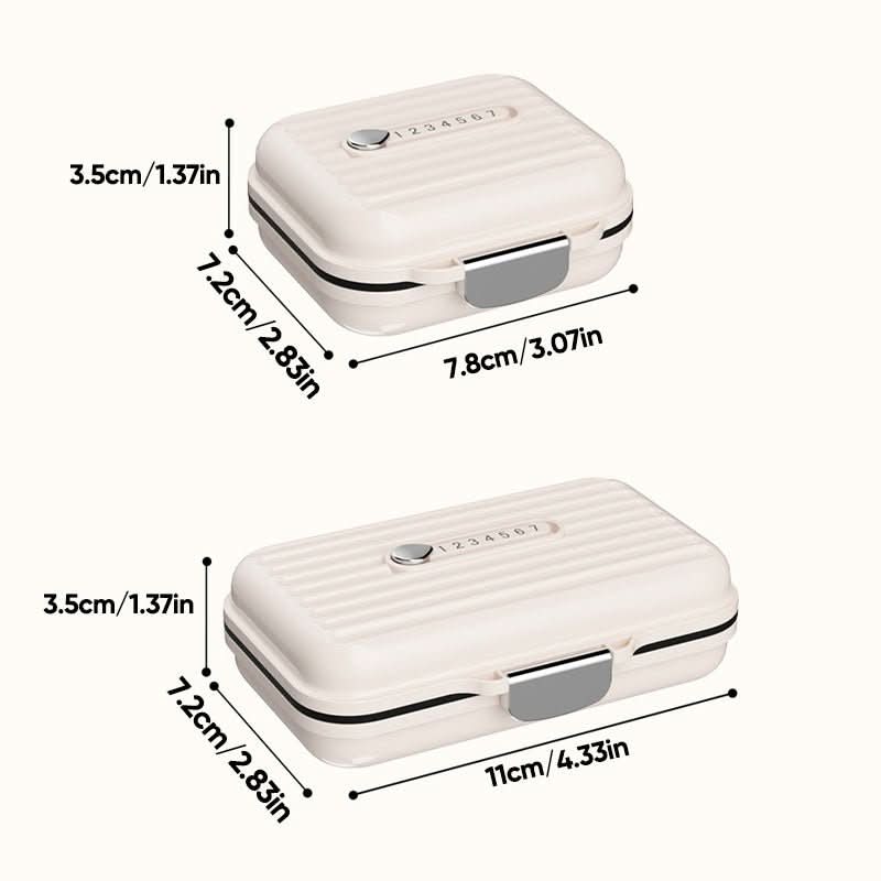 Pill Organizer Compact Travel Design 7 Compartments