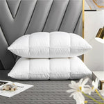 Pillow 100% Goose Down Hypoallergenic Breathable Support