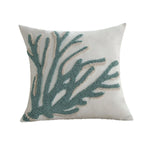 Pillow Cover 18x18 Hand-Tufted Coral Relief