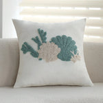 Pillow Cover 18x18 Hand-Tufted Coral Relief