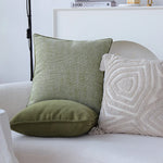 Pillow Cover Abstract Houndstooth Jacquard Cotton-Linen 18x18