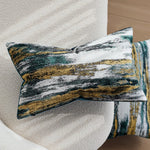 Pillow Cover Abstract Jacquard Cotton-Polyester Concealed Zipper