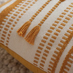 Pillow Cover Cotton Blend Crochet Trim Hidden Zipper