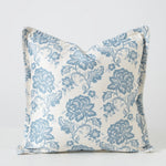 Pillow Cover Floral Mandala Print Cotton Blend Concealed Zipper