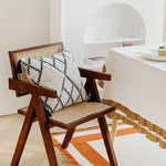 Pillow Cover Hand-Tufted Diamond Cotton Blend Concealed Zipper