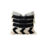 Pillow Cover Handwoven Macramé & Tassels 100% Cotton