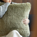 Pillow Cover High-Pile Faux Fur Removable Zipper