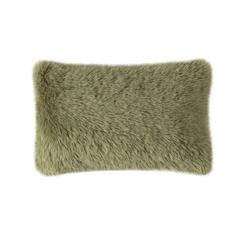 Pillow Cover High-Pile Faux Fur Removable Zipper