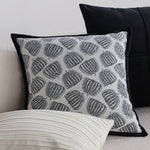 Pillow Cover Jacquard Tree Motif & Velvet Piping