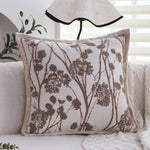 Pillow Cover Jacquard Tree Motif & Velvet Piping