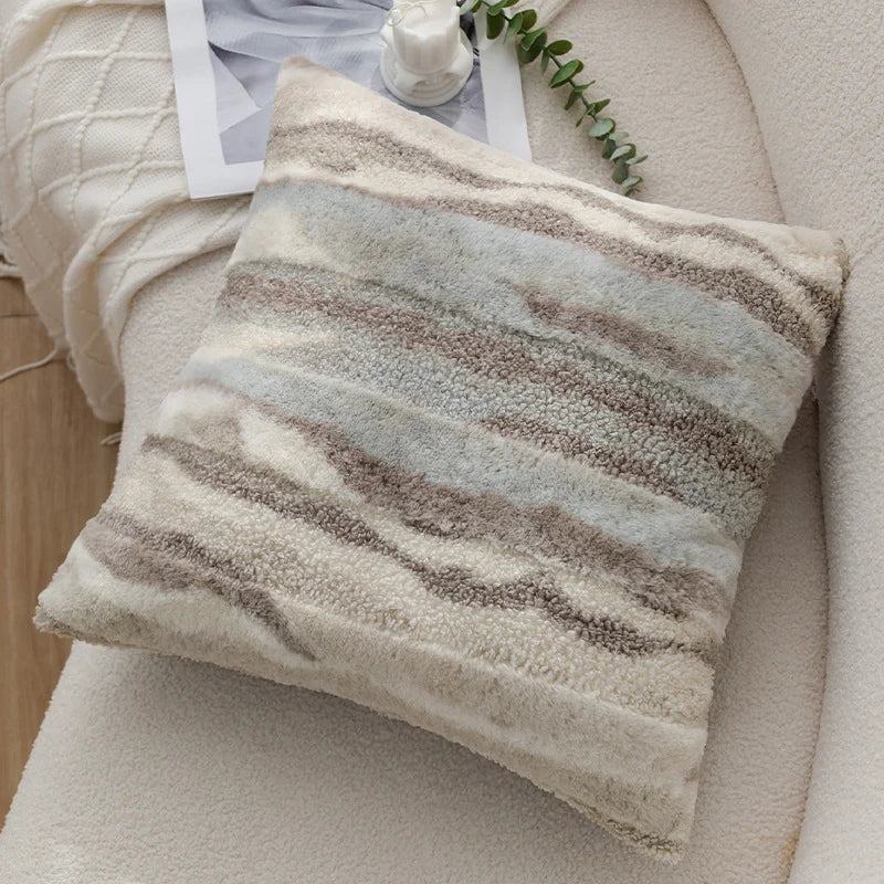 Pillow Cover Jacquard Tree Motif & Velvet Piping