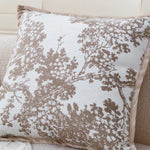 Pillow Cover Jacquard Tree Motif & Velvet Piping