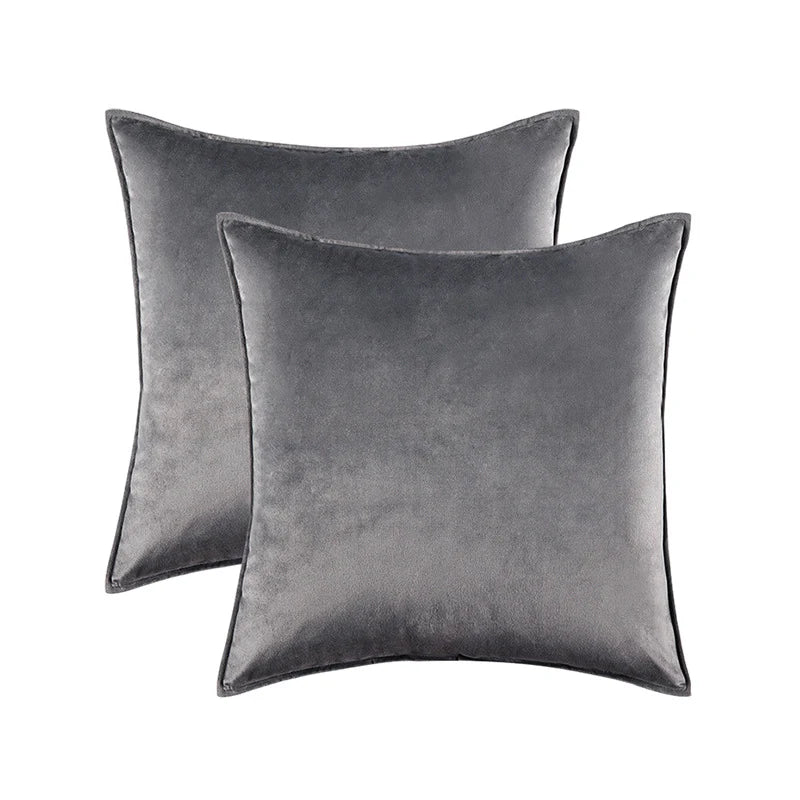 Pillow Cover Low-Pile Velvet Hidden Zipper