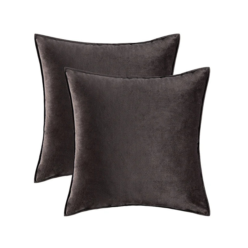 Pillow Cover Low-Pile Velvet Hidden Zipper
