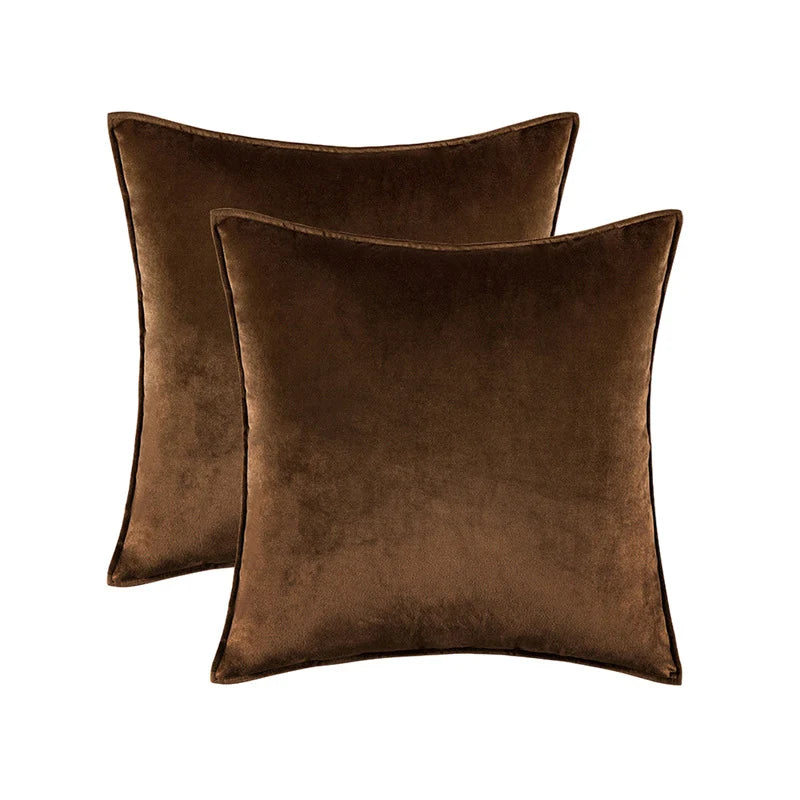 Pillow Cover Low-Pile Velvet Hidden Zipper