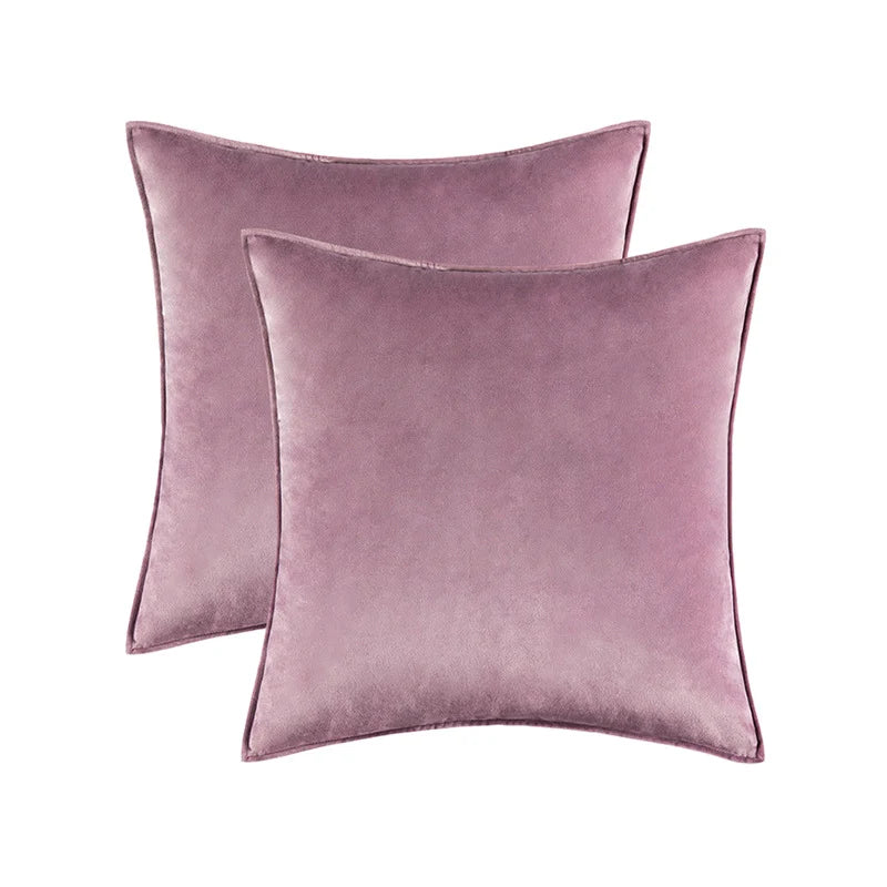 Pillow Cover Low-Pile Velvet Hidden Zipper