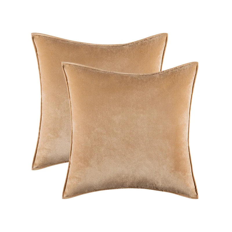 Pillow Cover Low-Pile Velvet Hidden Zipper