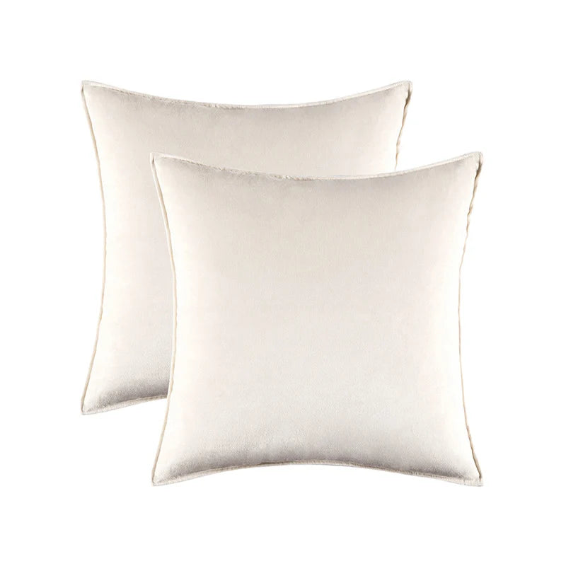 Pillow Cover Low-Pile Velvet Hidden Zipper