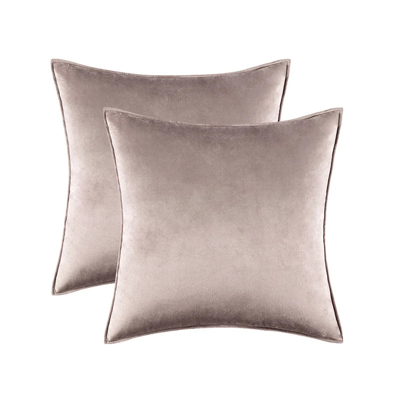 Pillow Cover Low-Pile Velvet Hidden Zipper