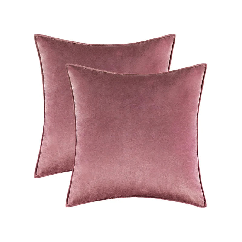 Pillow Cover Low-Pile Velvet Hidden Zipper