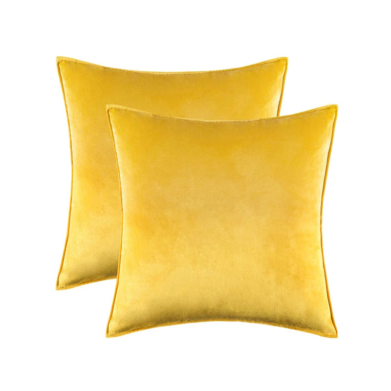 Pillow Cover Low-Pile Velvet Hidden Zipper