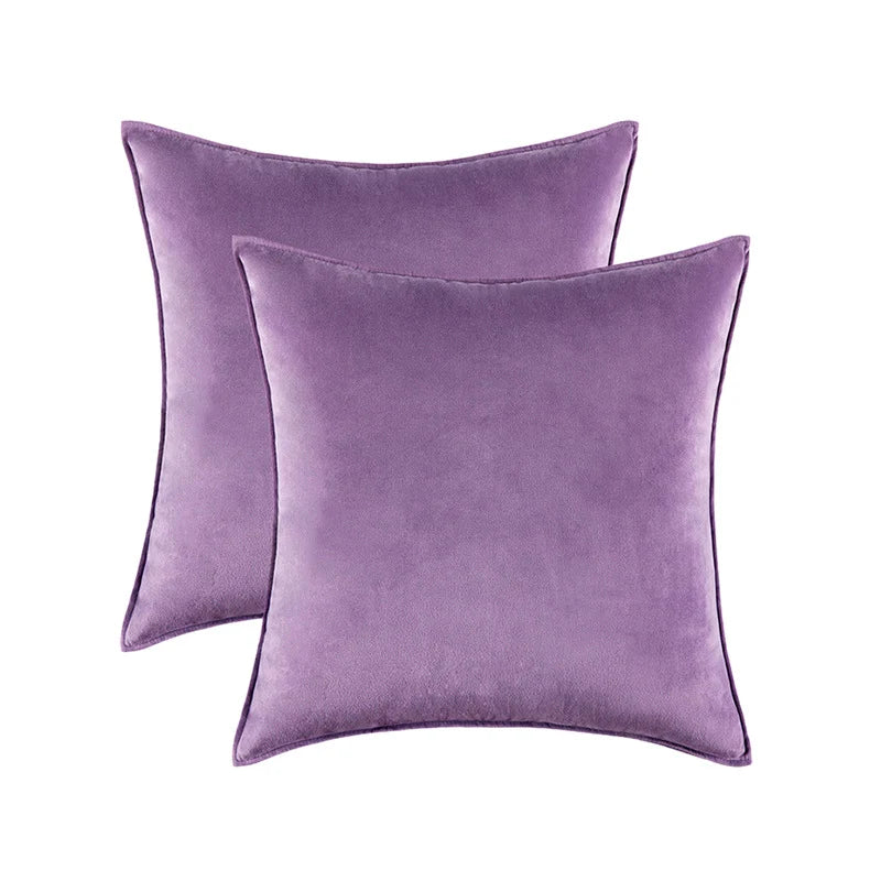 Pillow Cover Low-Pile Velvet Hidden Zipper