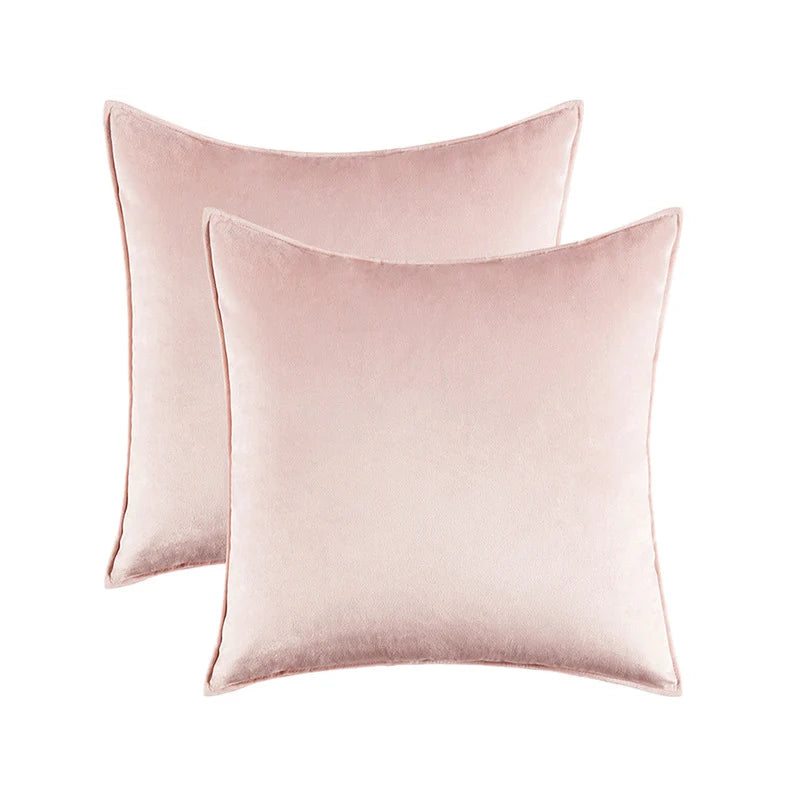 Pillow Cover Low-Pile Velvet Hidden Zipper