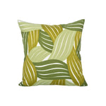 Pillow Cover Monstera Leaf Applique Hand-Finished Hidden Zipper