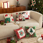 Pillow Cover Patchwork Design Hidden Zipper Machine Washable