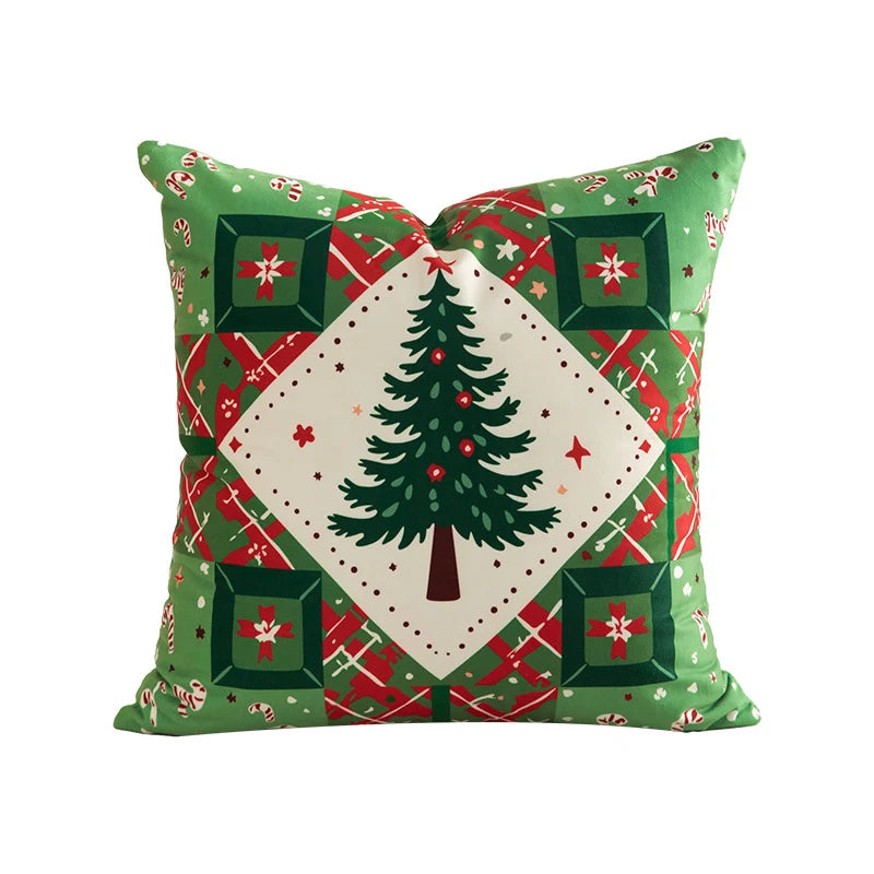 Pillow Cover Patchwork Design Hidden Zipper Machine Washable
