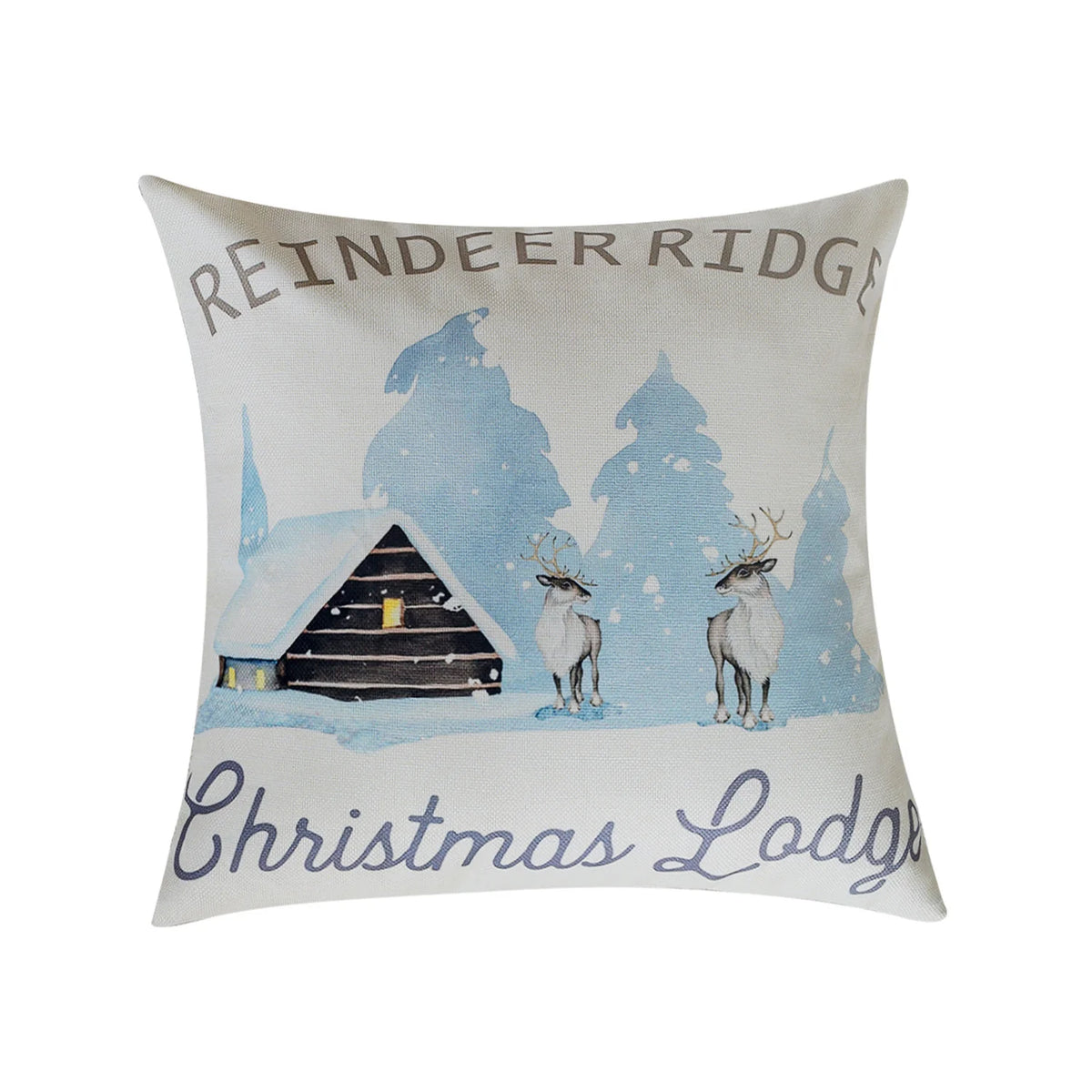 Pillow Cover Retro Rudolph Cotton-Linen 18×18
