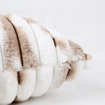 Pillow Cover Ribbed Faux Fur Machine Washable Concealed Zipper
