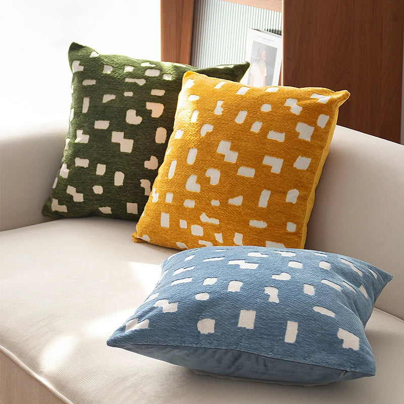 Pillow Cover Soft Bouclé Abstract Pixel 18x18