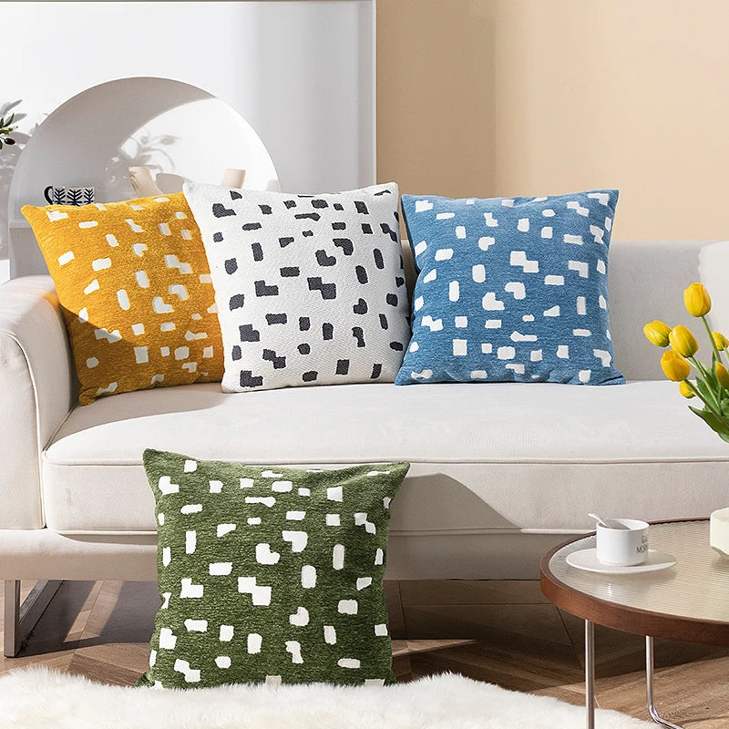 Pillow Cover Soft Bouclé Abstract Pixel 18x18
