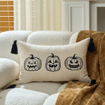 Pillow Cover Tufted Chenille Cotton-Linen Hidden Zipper