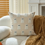 Pillow Cover Tufted Chenille Cotton-Linen Hidden Zipper