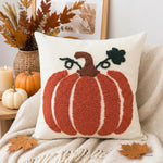Pillow Cover Tufted Chenille Suede-Like Microfiber Hidden Zipper