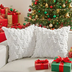 Pillow Cover Tufted Tree Velvet Hidden Zipper