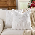 Pillow Cover Tufted Tree Velvet Hidden Zipper