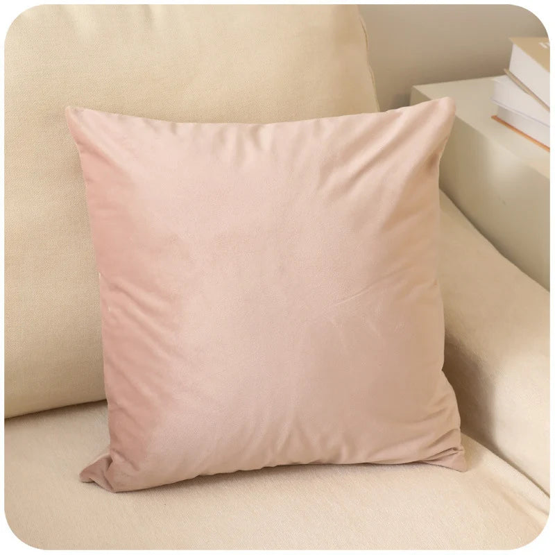 Pillow Cover Ultra-Soft Micro Velour Concealed Zipper Machine Washable