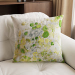 Pillow Cover Velvet Abstract Print & Hidden Zipper
