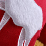 Pillow Cover Velvet Reindeer Appliqué Hidden Zipper 18 Inch